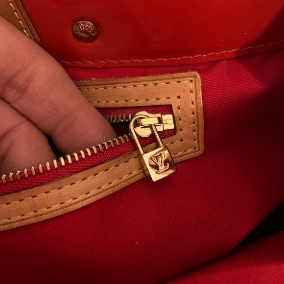 Authentic Louis Vuitton veneer red orange bag - Picture 7 of 15